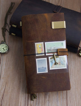 Cowhide Leather Traveler's Journal