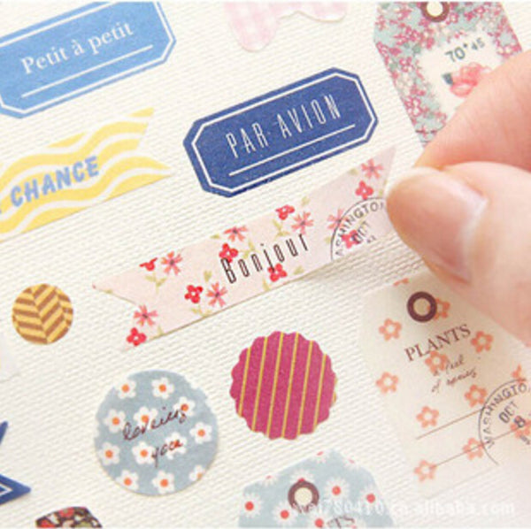 Vintage Floral Stationery Decorative Diary Stickers