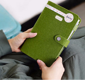 Fabric Cover Spiral Notebook