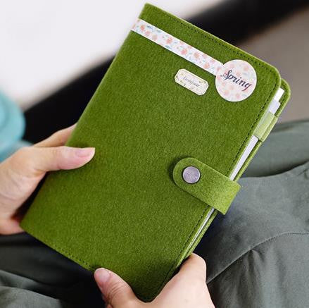 Fabric Cover Spiral Notebook